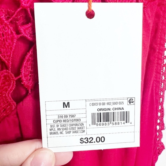 NWT Knox Rose Lace Neck Sleeveless Tie Waist Midi Dress Women's - Picture 13 of 16